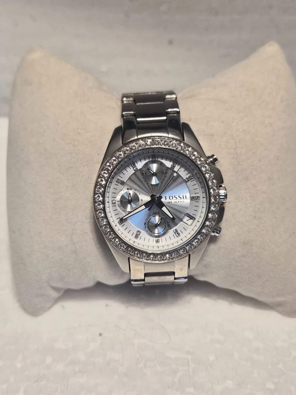 Fossil stainless band analog